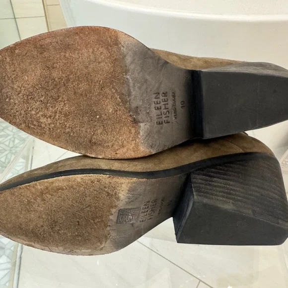 Eileen Fisher Suede Boot Size 10 - Picture 4 of 4